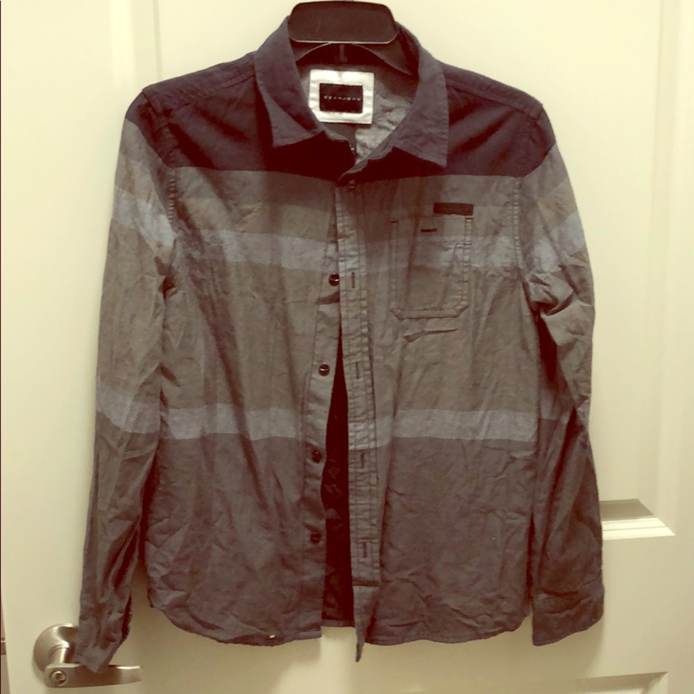 Sean John  Boys Striped Button Down Shirt - Sz XL